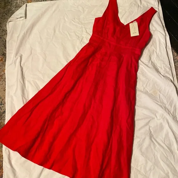 chinese dress ladies The JOIE Midi Dress in Mandarin Orange main image 1